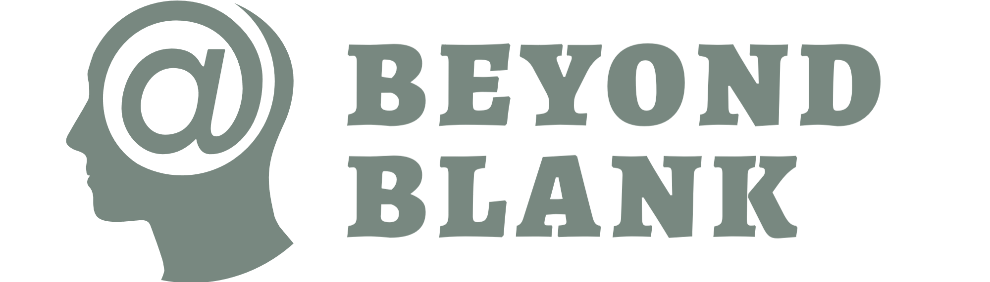 Beyond Blank Logo, links to homepage